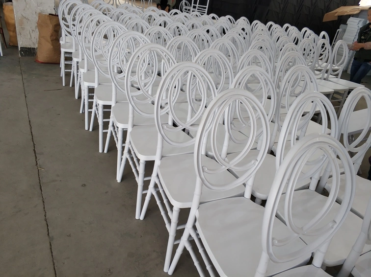 Wholesale Banquet Wedding Indoor Events Round White Plastic Resin Phoenix Chairs