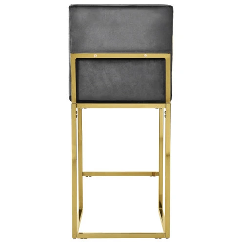 High Quality Luxury Design Backrest Bar Chair Restaurant Bar Counter Velvet High Bar Stools for Kitchen