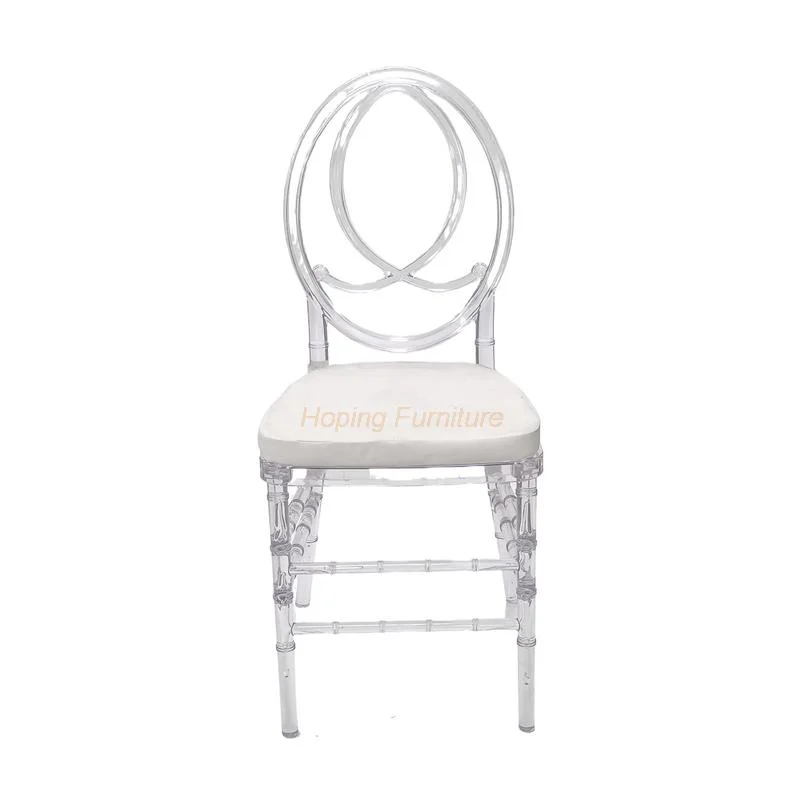 Event Wedding Chair Clear Crystal Plastic Acrylic Resin Tiffany Chiavari Chair Luxury Wedding Chair