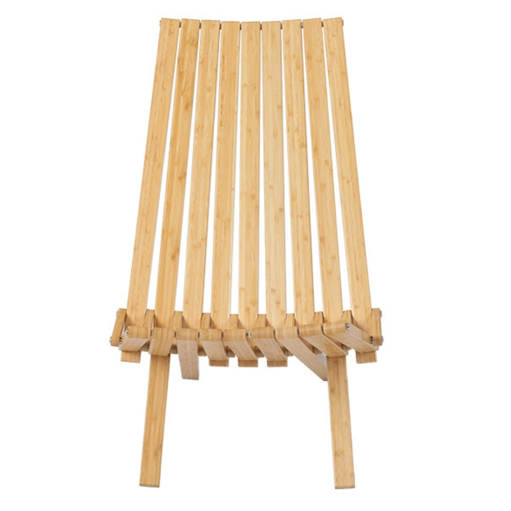 Foldable Low Acacia Wood Lounge Chair for The Patio Bl24402