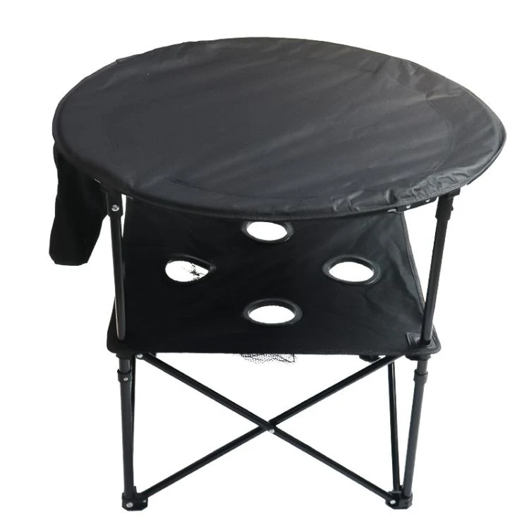 Outdoor Round Folding Camp Picnic Double Decker Cloth Table