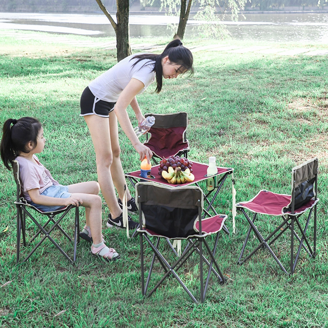 Wholesale Outdoor Camping Small Folding Table and Chair Set High Quality Army Lightweight Portable Chair