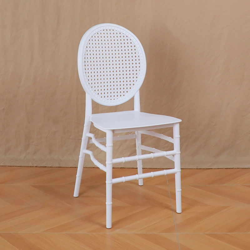 White Classic Banquet Acrylic Chiavari Chair Stacking Plastic Silla Tiffany Chair