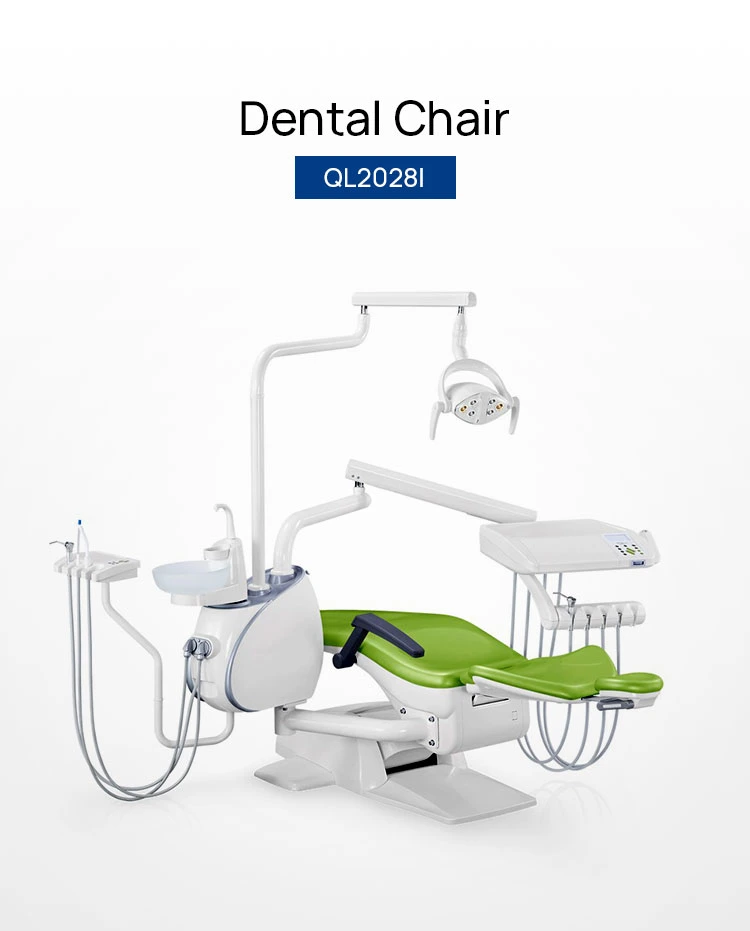 CE Certified Hard Leather Dental Unit with Computer Controlled Dental Chair