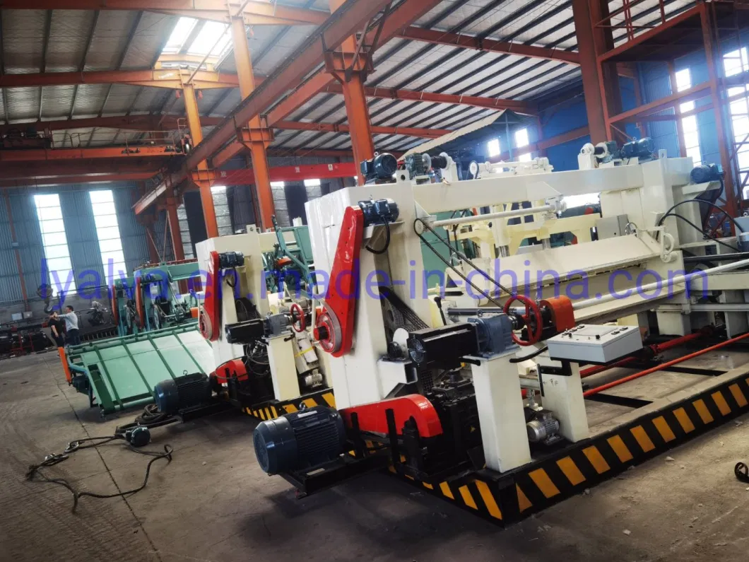 Fully Automatic Feeding Veneer Rotary Cutting Machine/Vertical Spindle Veneer Peeling Machinery