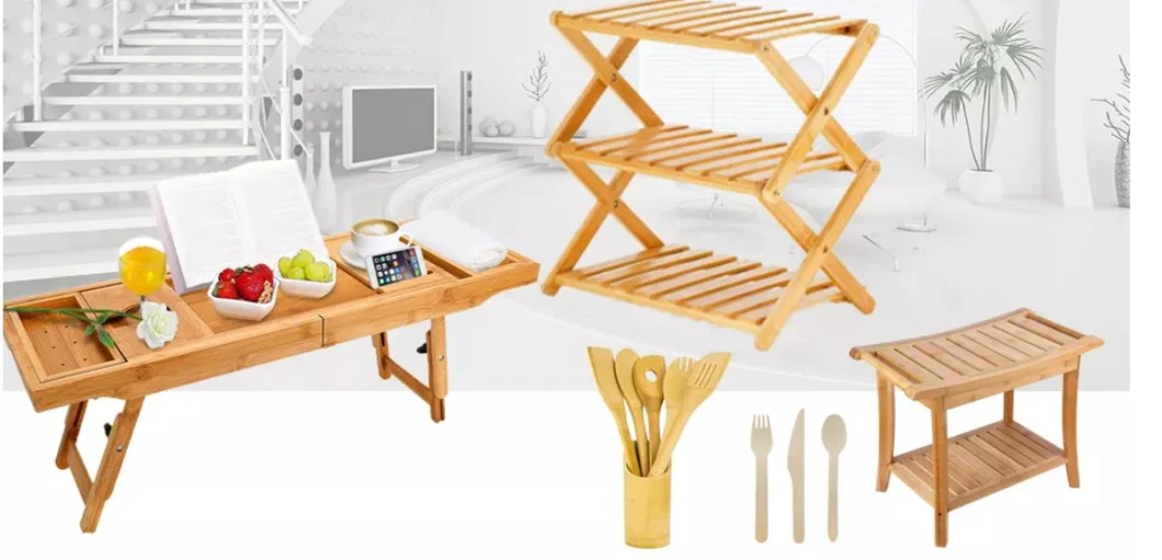 Kitchen Accessories Bamboo Pot Lids Holder Foldable Lid Shelf Utensils Holder Rack Spoon Rest Tray Dish Pan Drying Rack