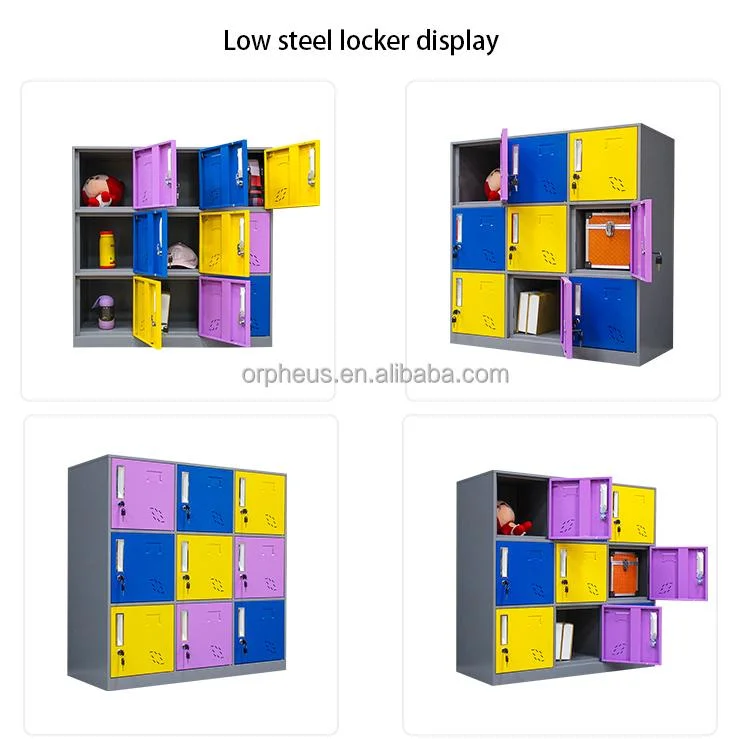 School Bag Locker School Kindergarten Locker Bag Storage Shoe Locker Small Nine Doors Low Cabinet