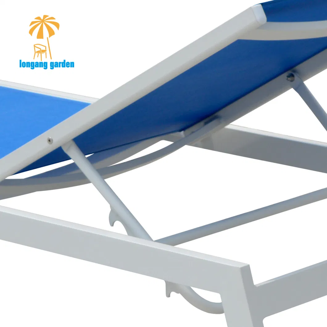 Factory Price Outdoor Swimming Pool Beach Chair Aluminum Folding Chairs Indoor Adjustable Customized Chaise Sun Loungers