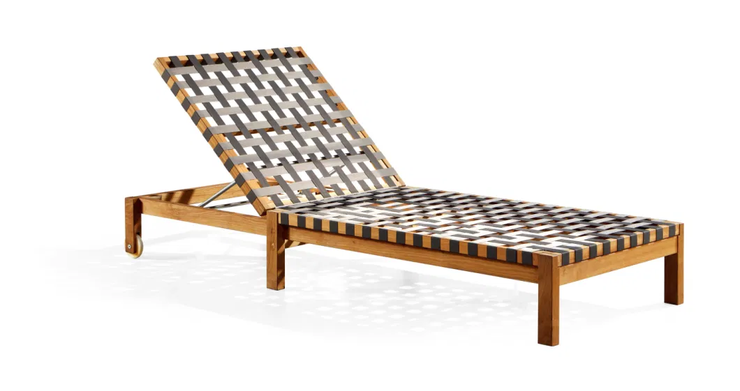 Luxury Teak Wood Beach Chaise Lounge Hotel Outdoor Poolside Sun Lounger