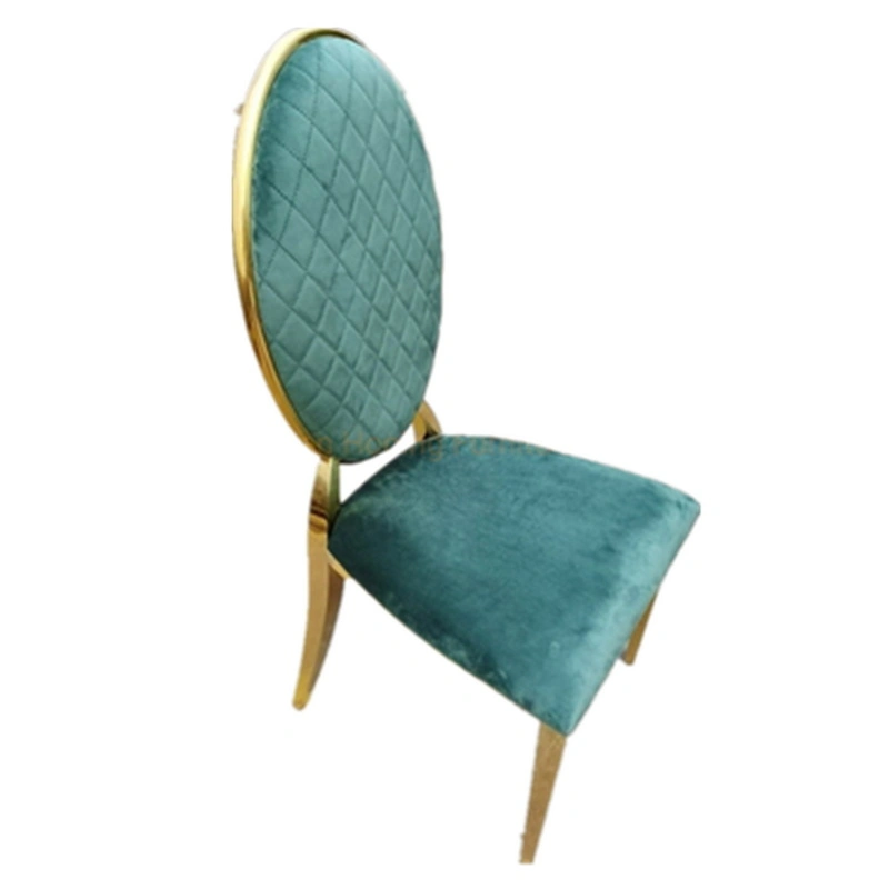 Modern Sqaure Diamond Stitching Velvet Back Cross Design Chair Wedding/Outdoor/Party/Hotel/Restaurant Metal Chair in Many Color Options