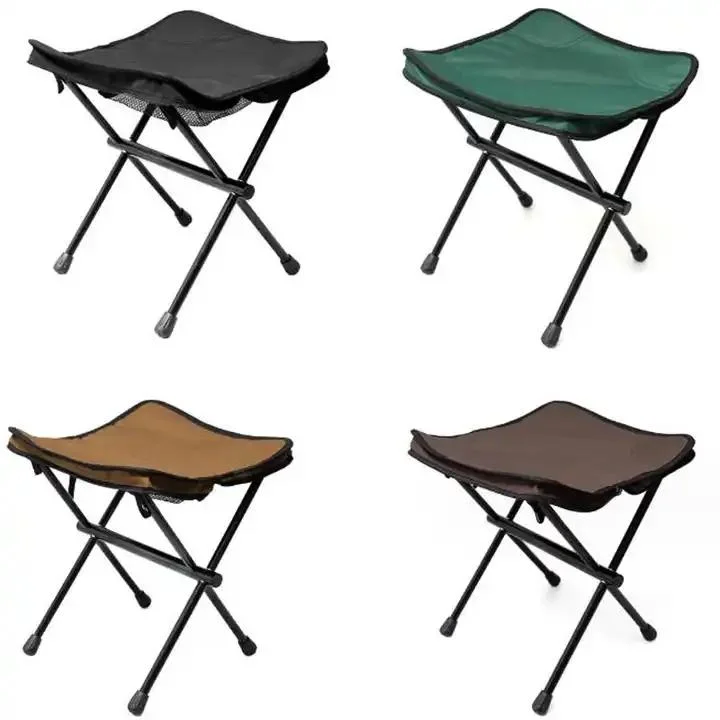 Mini Folding Maza Stool Aluminum Alloy Small Camping Outdoor Metal Maza Stool