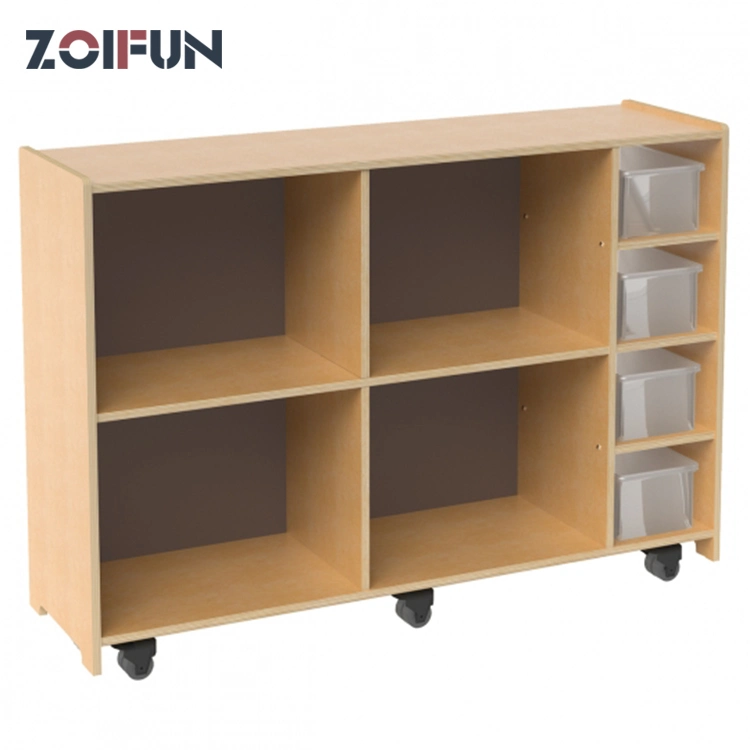 Child Wooden Nursery Furniture Toy Book Classroom Wood Shoe Preschool Locker Daycare Shelf Storage Kindergarten Cabinet for Kid