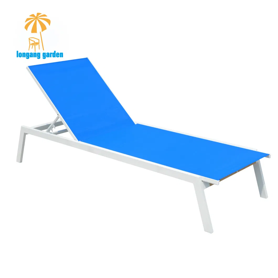 Factory Price Outdoor Swimming Pool Beach Chair Aluminum Folding Chairs Indoor Adjustable Customized Chaise Sun Loungers