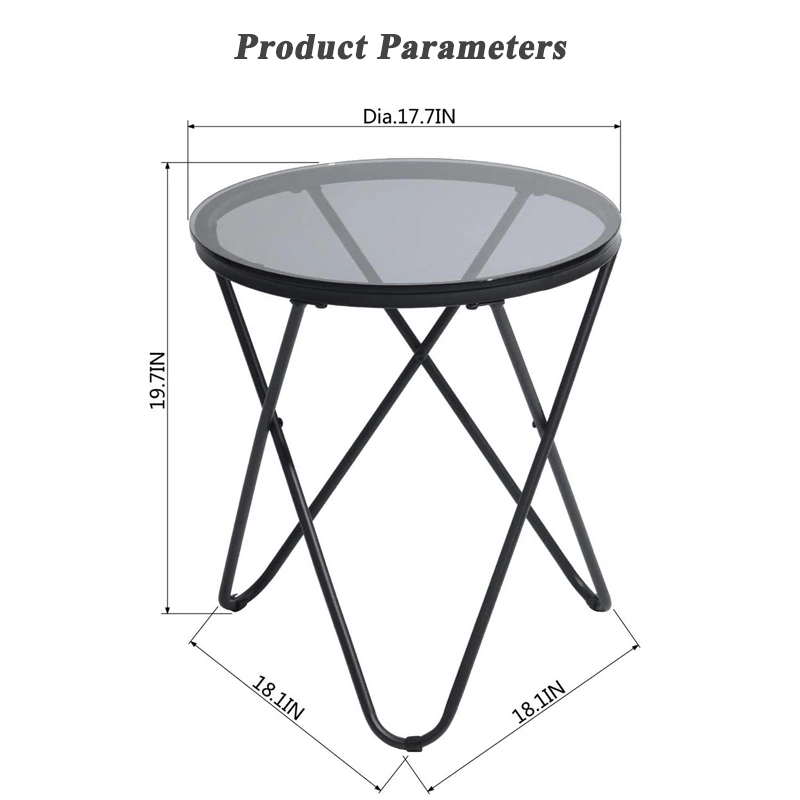 Modern Wholesale Home Restaurant Dining Hotel Garden Furniture Console Coffee Cafe Office Glass Round Desk Table