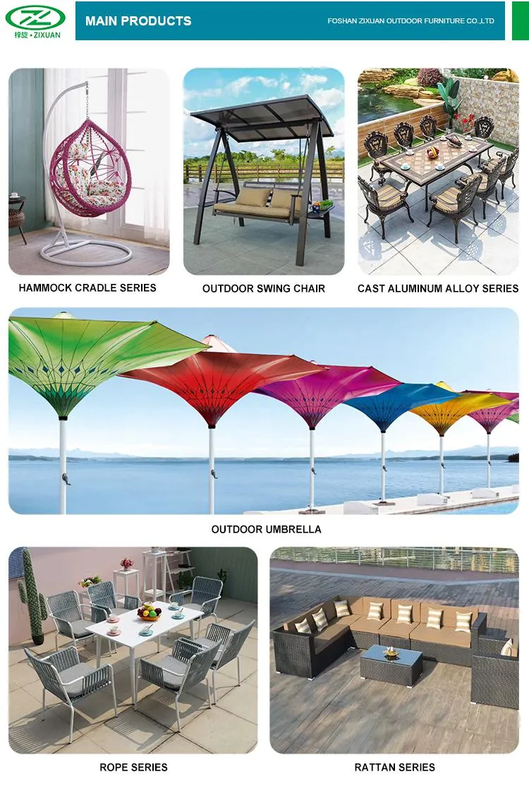 Outdoor Patio Garden New Restaurant Metal Dining Outdoor Furniture Cast Aluminum Table and Chair Set