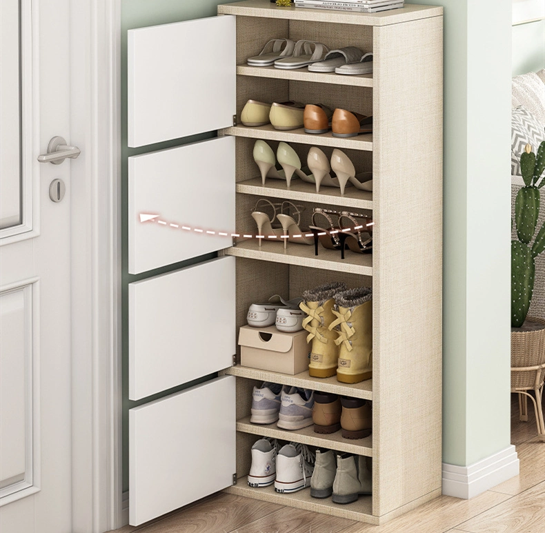 Indoor Multi-Layer Dustproof Narrow High Vertical Small Shoe Cabinet 0134