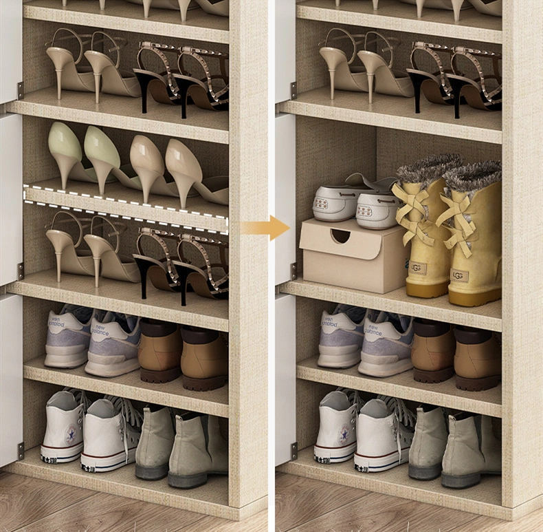 Indoor Multi-Layer Dustproof Narrow High Vertical Small Shoe Cabinet 0134