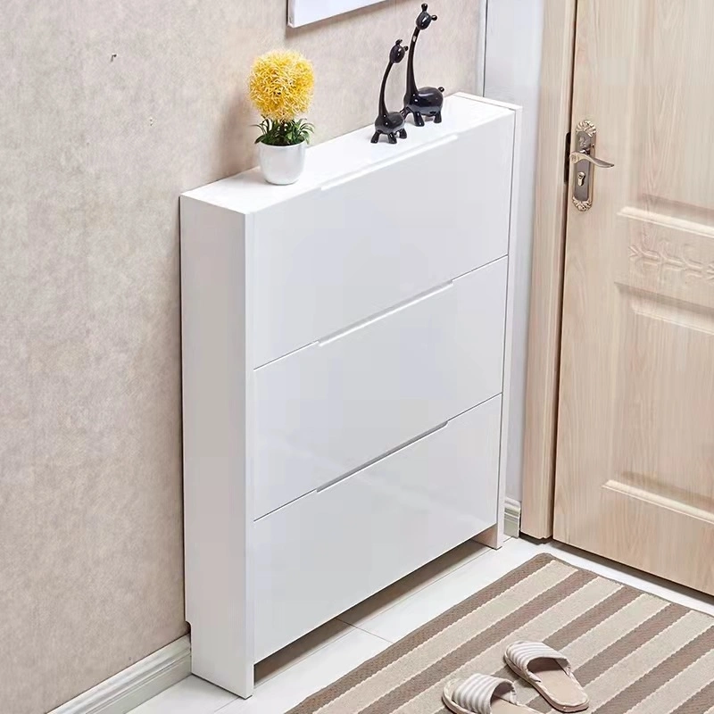 Modern Simple Hallway Corridor Furniture Household Wooden Storage Shoe Rack