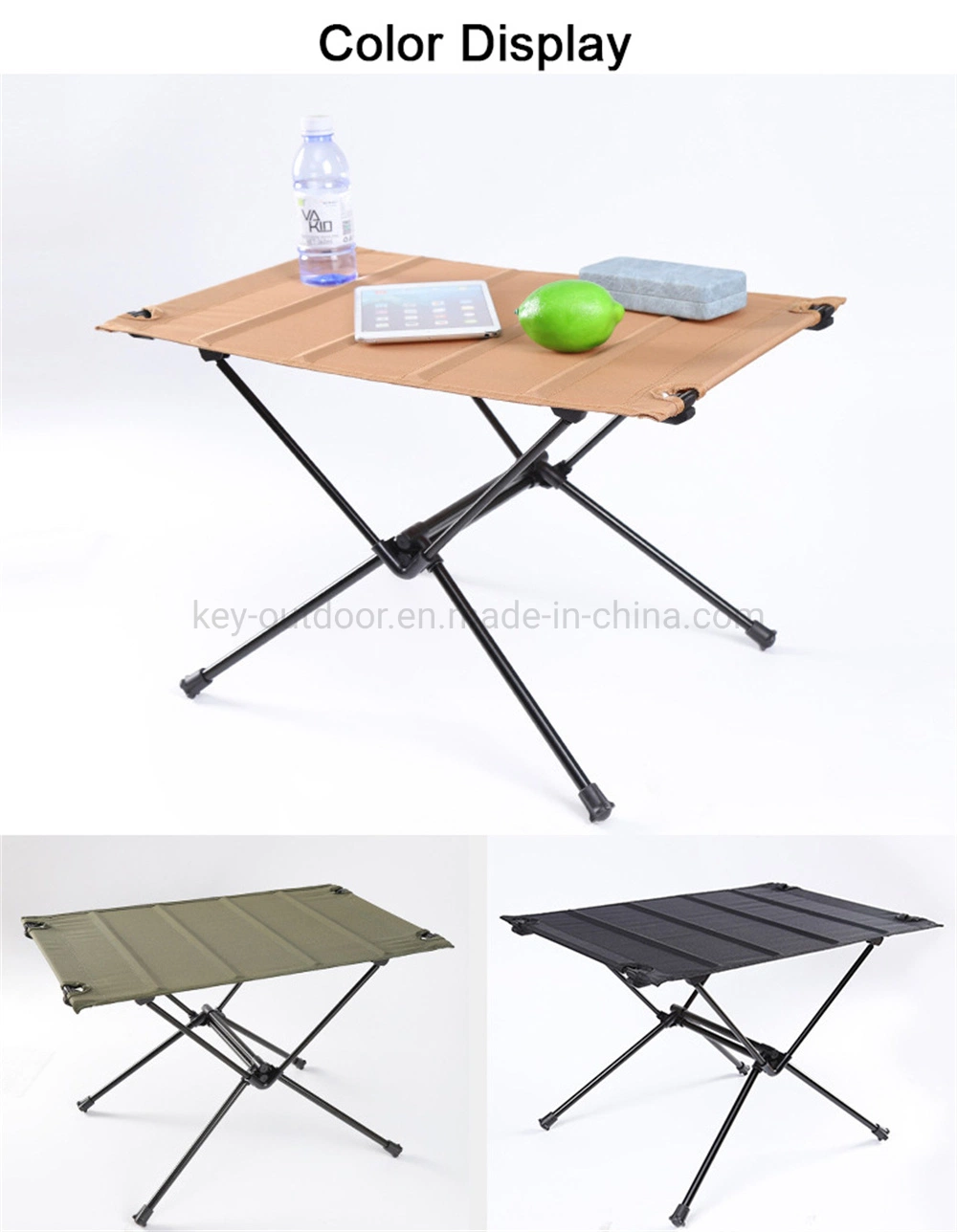 Outdoor Ultralight Aluminum Desk Foldable Camping Picnic Furniture Table Custom Portable Travel BBQ Fishing Beach Camping Table