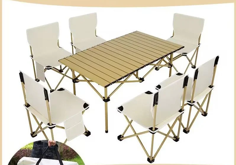 Outdoor Garden Multifunctional Compact Ultralight Beach Aluminum Alloy Height Adjustable Folding Camping Table