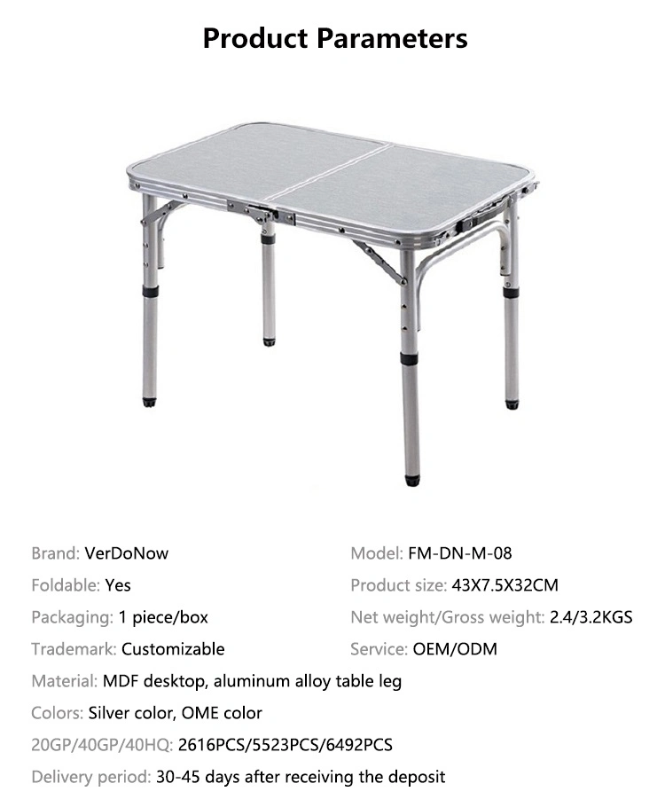 Small Picnic Table Camping Outdoor Desk Foldable