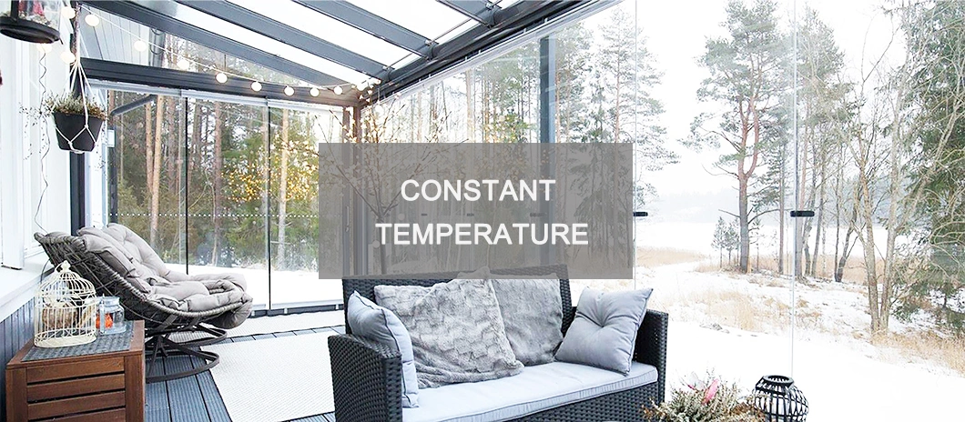 Luxury Conservatory Outdoor Sunrooms Prefab House Sunroom Aluminium Glass Solarium