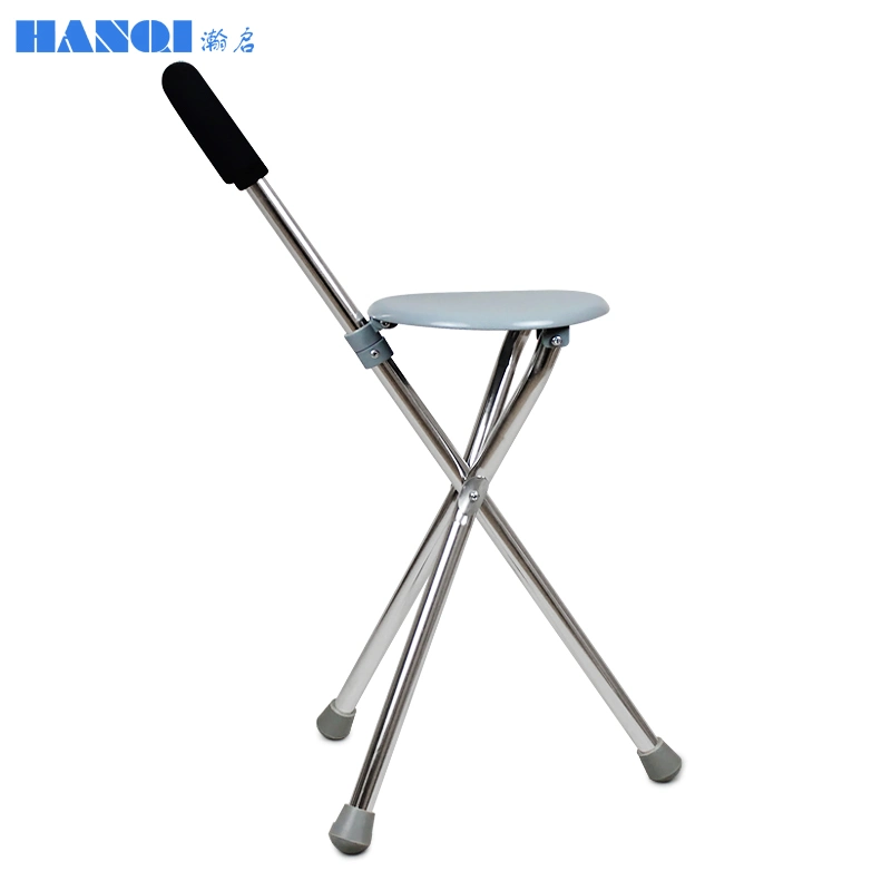 Portable Customizable Walking Stick Stool Suitable for Indoor and Outdoor Use