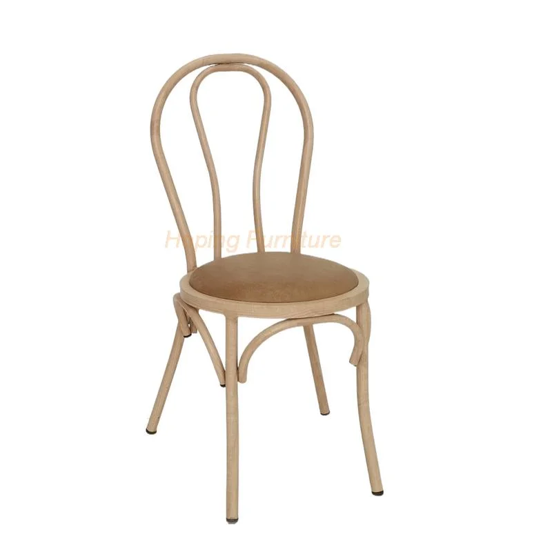 Hot Sale French Style Provincial Dining Room Furniture Home King Throne Chair Chiavari Folding Hotel Oak Bent Wooden Dining Chairs