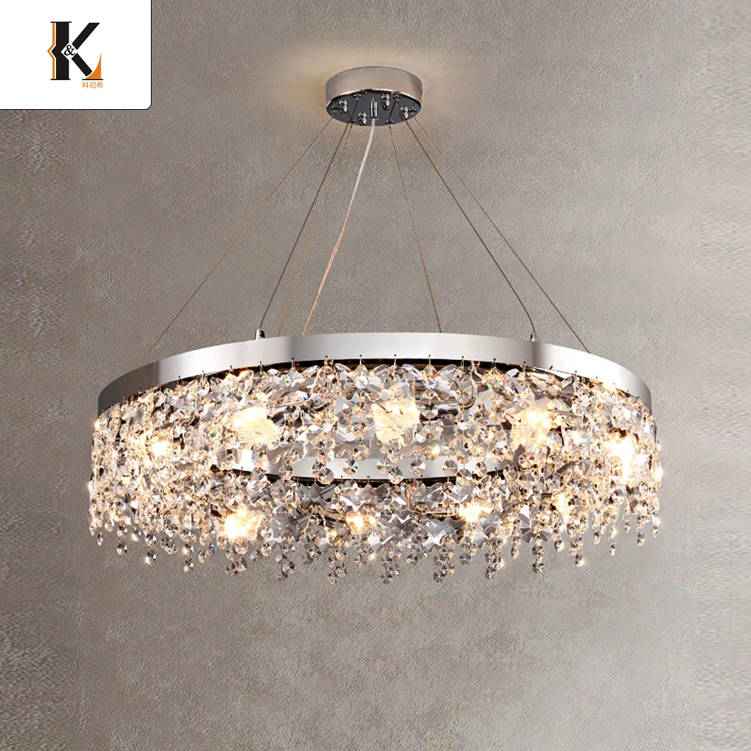 Modern LED Disco Chandelier China Modern Luxurious Crystal Chandeliers Antique Bronze Chandelier Lighting for Hotel Project