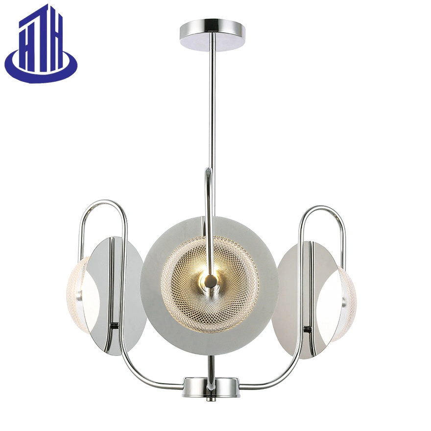 3/6-Lights Brass/Chrome/Black Flowing Light Green Glass Luxury Ceiling Lighting (7011)