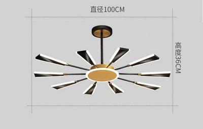 Zhongshan Lighting Modern Ceiling Pendant Lights Balck Gold Bar Kitchen Hanging Lamp Decor Dining Room LED Hanging Lamp Fixture