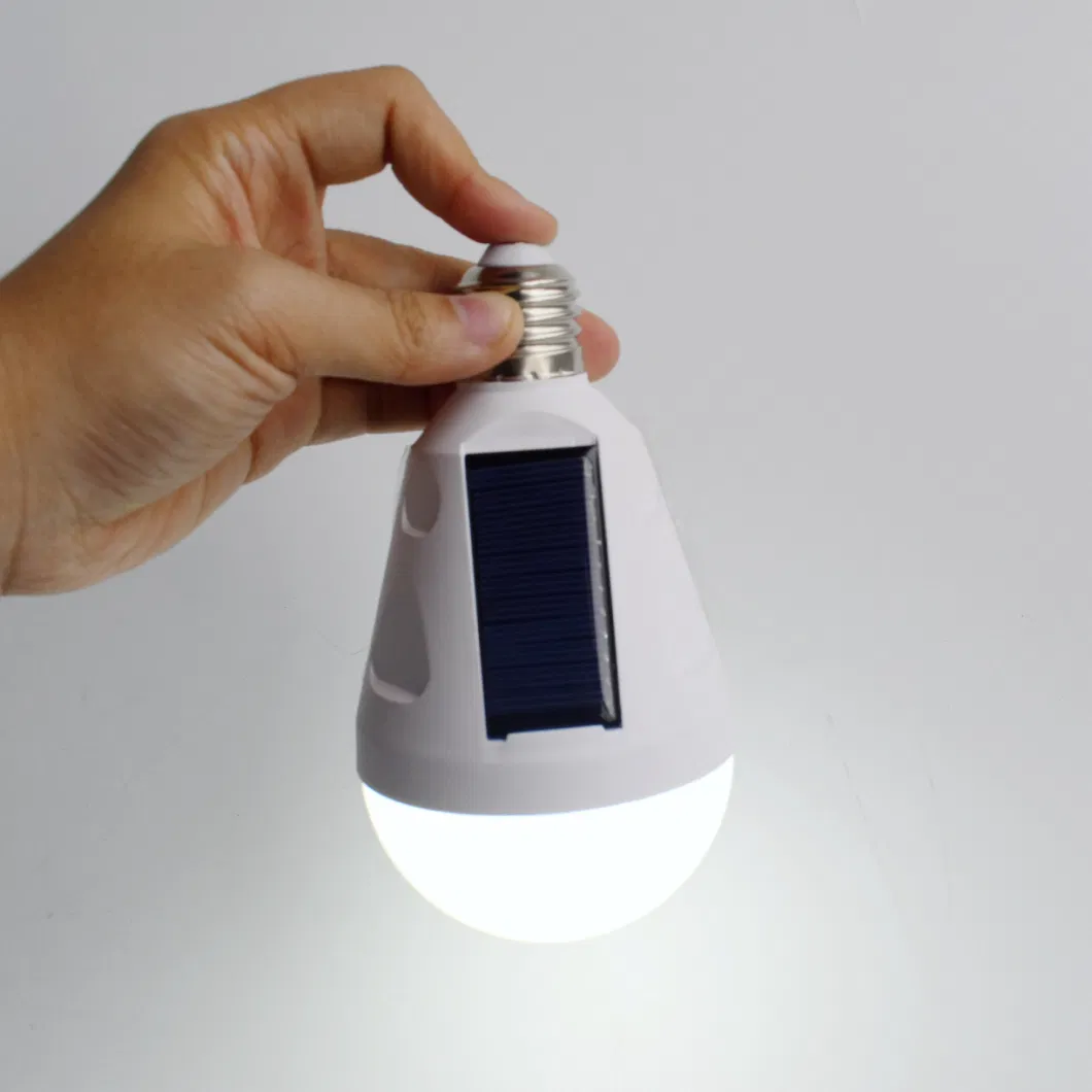 12W 1200mAh Hook LED Solar Rechargeable Bulbs