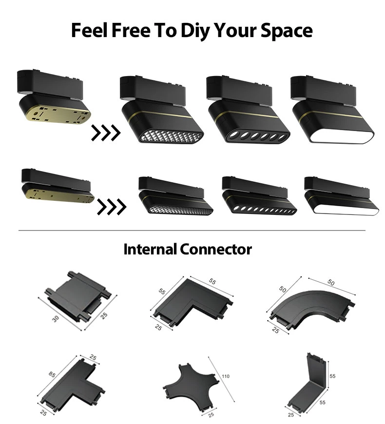 Zigbee LED Track Light Linear Spot Downlight Magnetic Interior Lighting