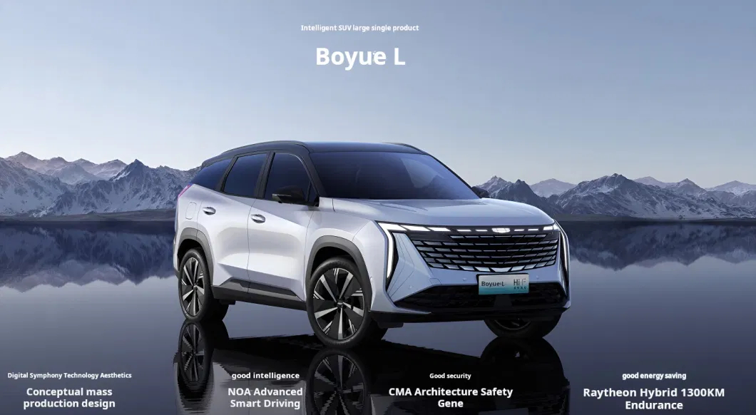 New Energy Vehicles Cheap Fuel-Efficient 5 Seats Fuel Hybrid Car 1.5t 181HP 2.0t 218HP SUV Geely Boyue L