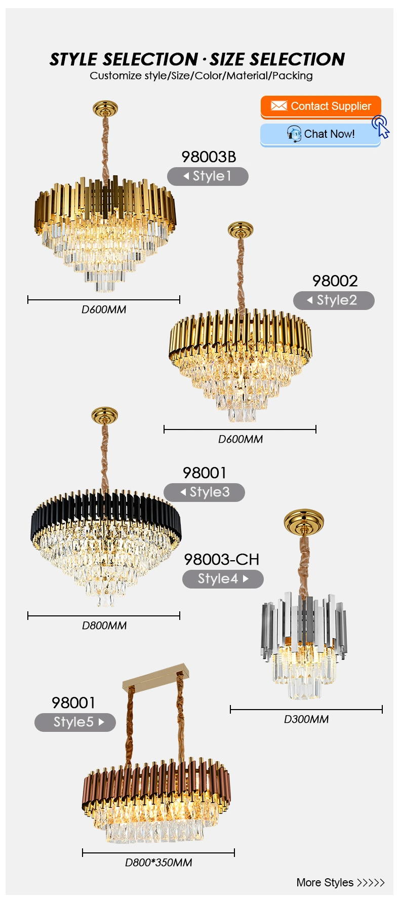 Hotel Gold Lustre-Salon Crystal Large High Luxury Crystal Chandeliers Ceiling Pendant Lights