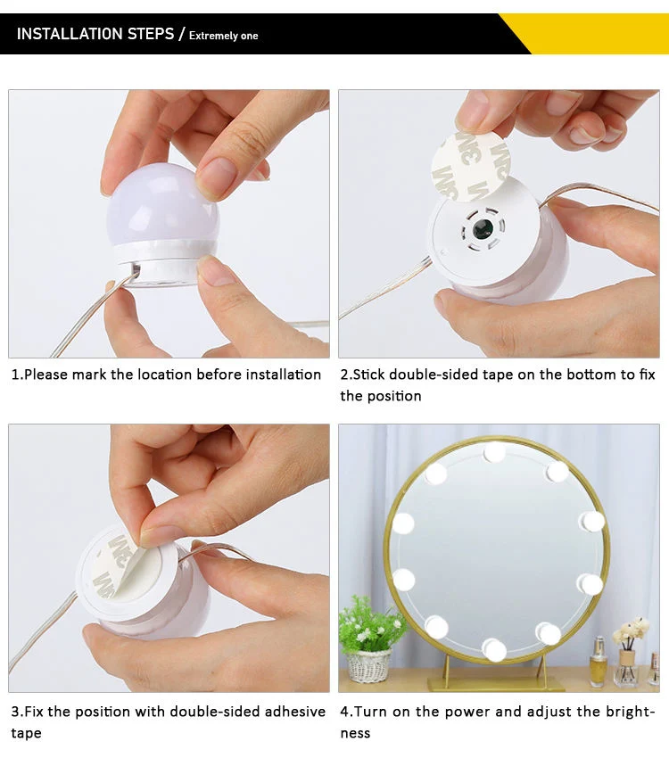 Dimmable LED Makeup Vanity Mirror Lights