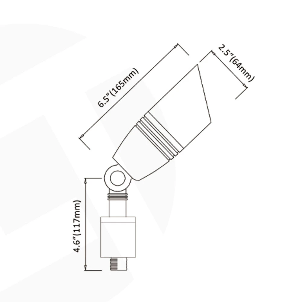 Lt2505b Solid Brass RGB Available Outdoor Accent Light Fixtures Bluetooth WiFi Zigbee Lighting for Landscape Project Installation