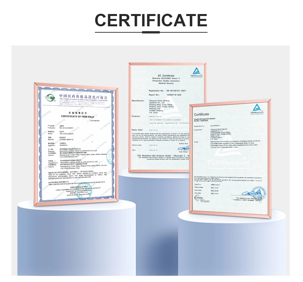 Disposable Medical Supplies Medical Equipment Consumables Anesthesia Circuits Manufacturer with ISO