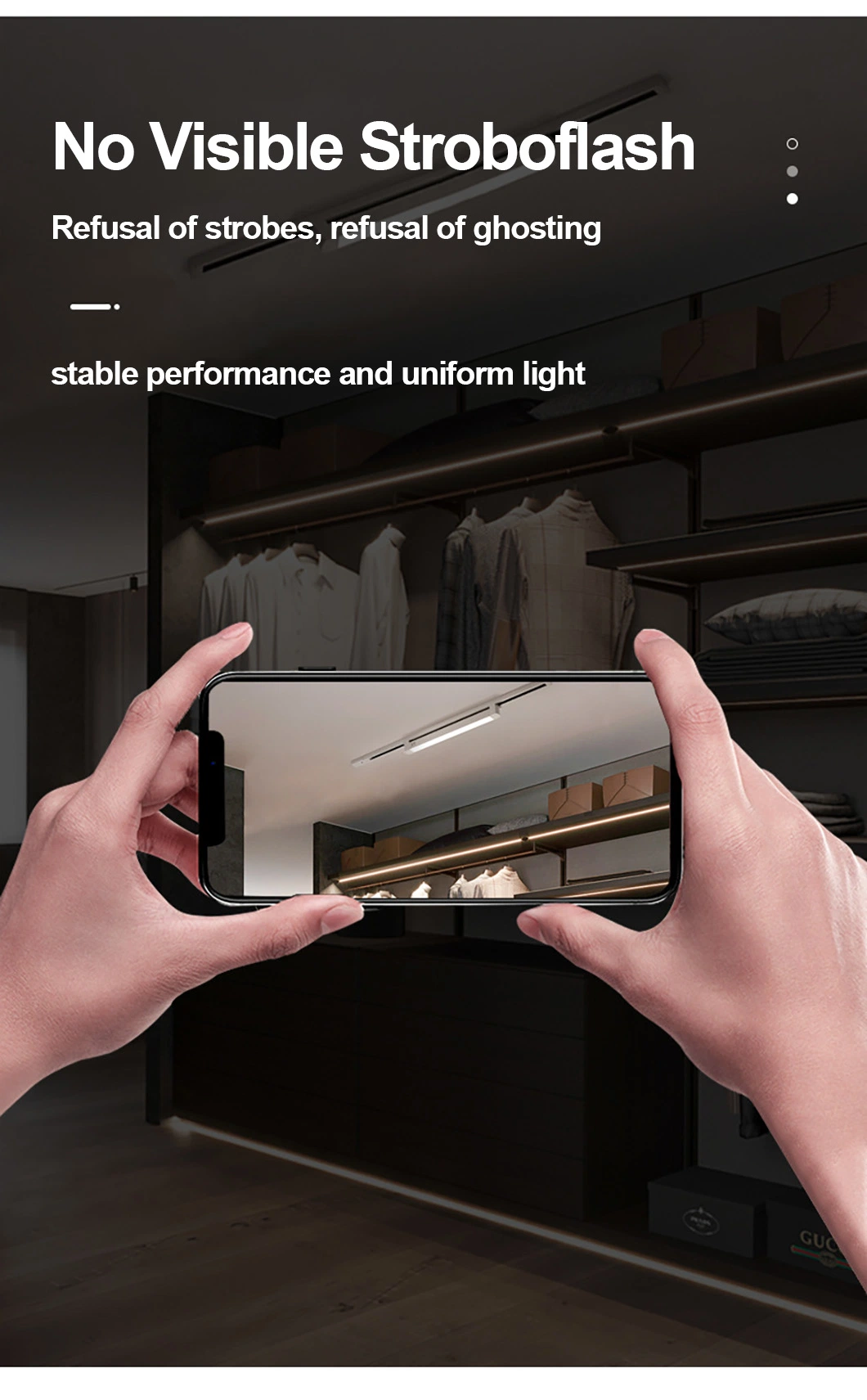High Performance Indoor Dimming Rotatable Recessed Linear Light Track Lighting