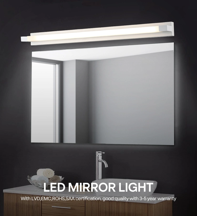Popular Wall Mount Linear Interior Bathroom Mirror Lighting Fixture