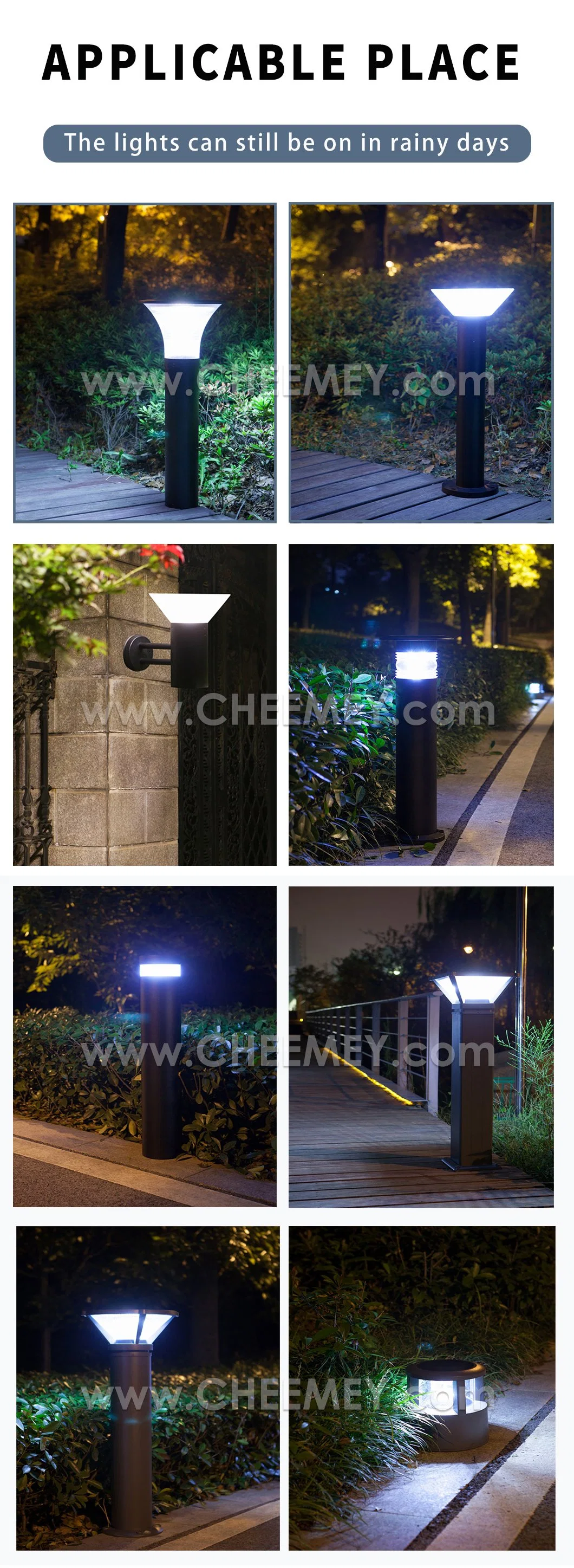China Manufacturer LED Solar Garden Street Lighting for Outdoor Garden Park
