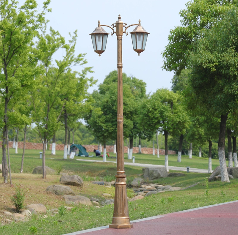 Modern 2m 3m Pole Lamp Electric Garden Vintage LED Pathway Outdoor Lighting