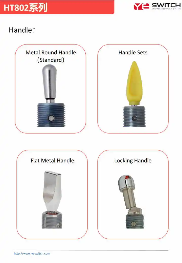 Ht802 Series IP68 Waterproof 15A 28VDC Single/Double Pole Spdt Dpdt Toggle Switch on-on/on-off-on Lock Momentary for Automotive and Aerospace Toggle Switch