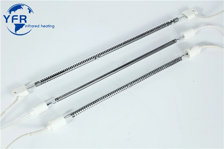 300-1000mm Infrared Lamps with White Coated Sk15 Quartz Halogen Heater White Reflector Infrared Tube IR Emitter Short Wave Infrared Heating Lamp Halogen Heater