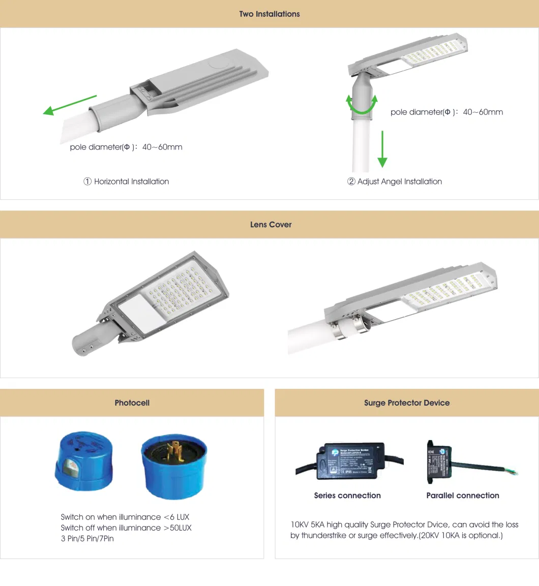 Integrated Commercial Solar Battery Panel Waterproof LED Street Outdoor Garden Lighting