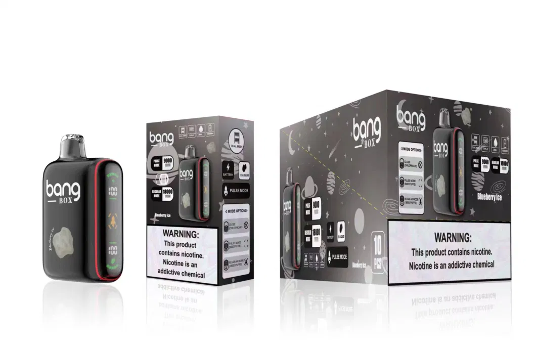 Original Bang Box 9000/18000 Puffs Disposable Vape with Full LCD Screen Dual Mesh Coils E Cigarette Geek Vapes Tornado 12000 Pulse 15000 Puff Airflow Vaporizer