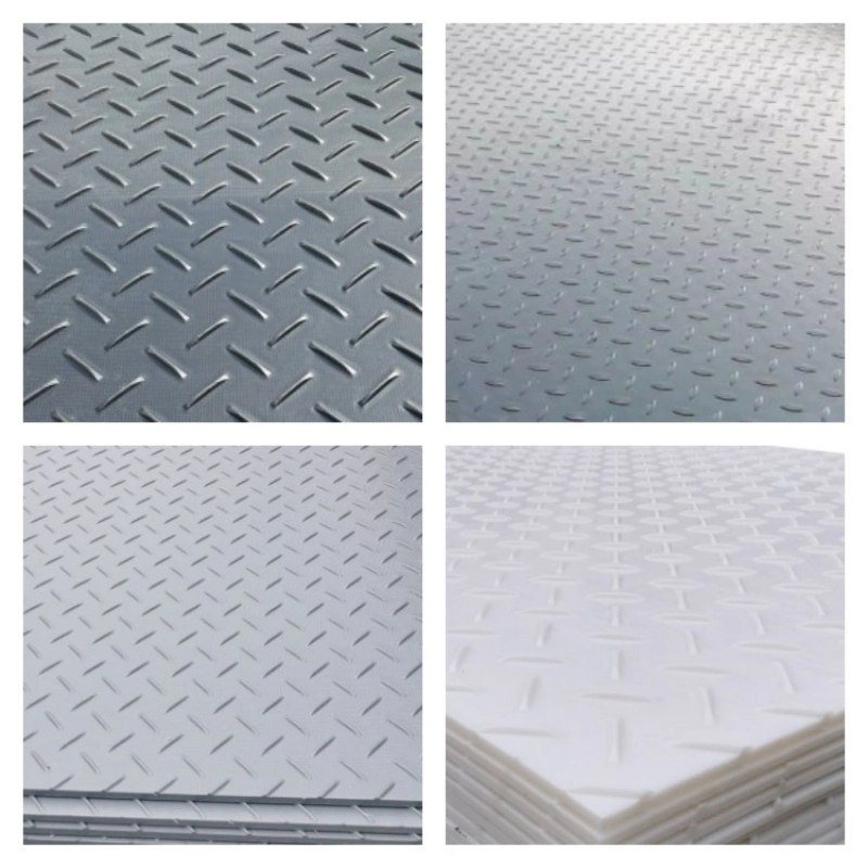 Virgin and Recycled 4X8 HDPE Temporary Road Ground Protection Mats for Construction