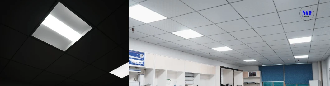 2X2FT 2X4FT AC 200-240V 130lm/W 26W 35W 50wflat Drop Ceiling Recessed Square LED Panel Troffer Light for Office Lighting Commercial Space Retail Store School