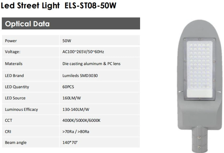 200W Smart Solar LED Street Lighting for Various Road Projects Urban Amenity Luminaires