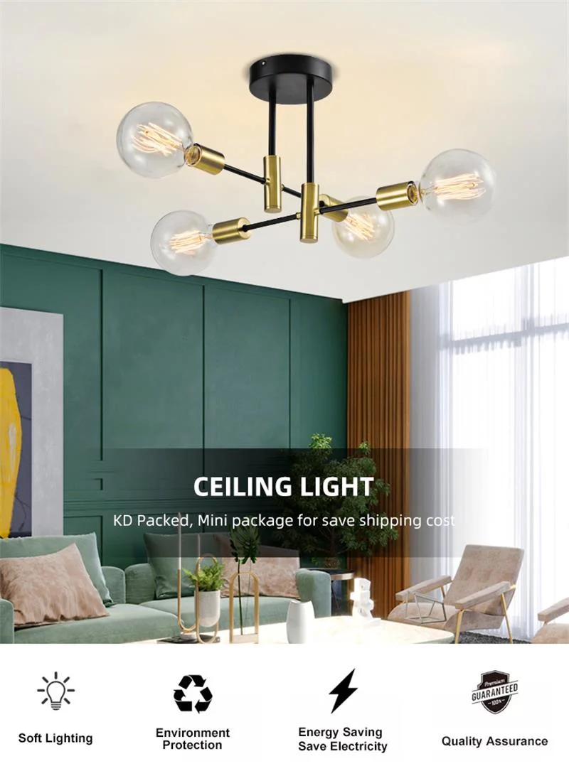 LED Northern Europe Art Indoor Decor Energy Saving Ceiling Pendant Bedroom Bubble Hanging Glass Chandelier Lighting